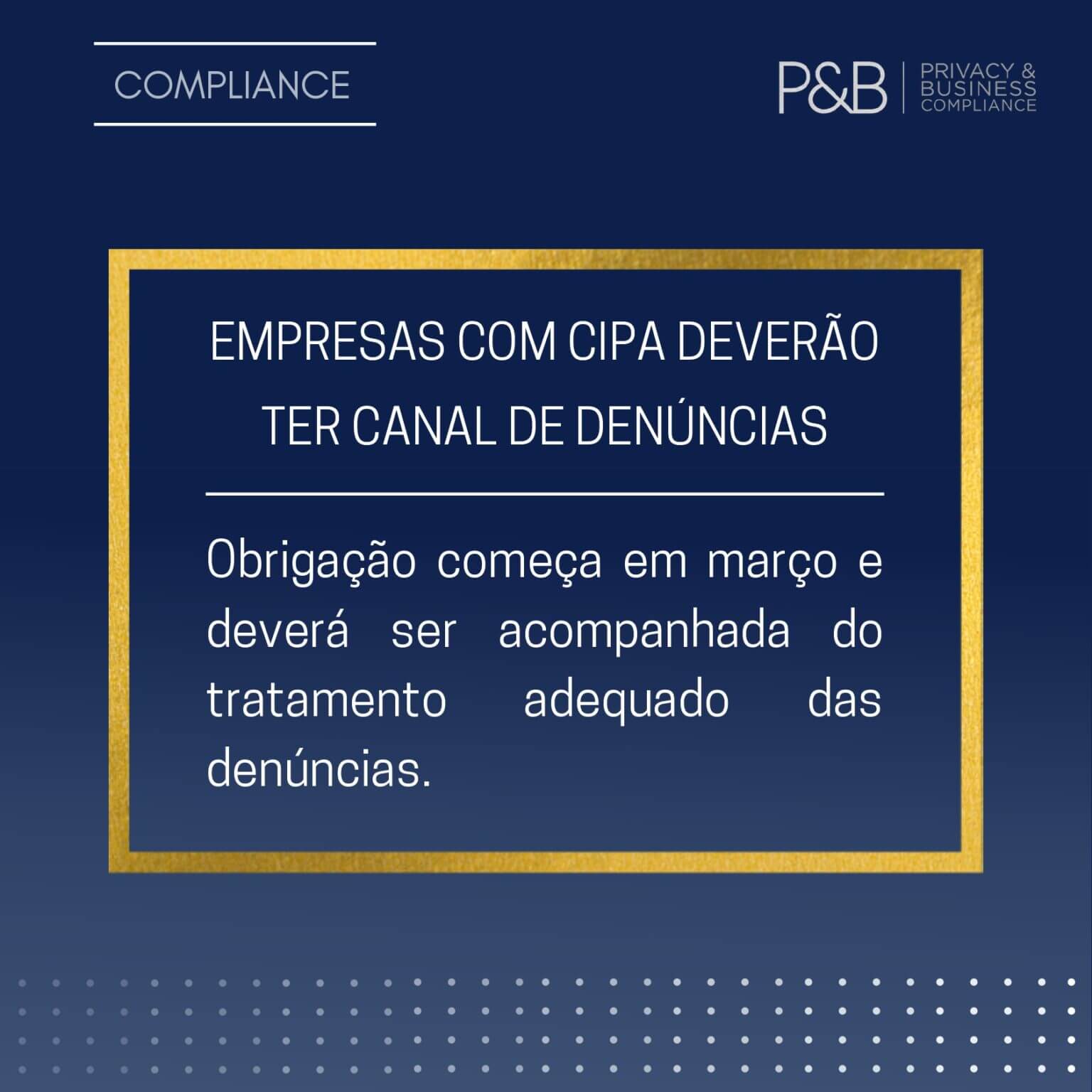 EMPRESAS COM CIPA SÃO OBRIGADAS A TER CANAIS DE DENÚNCIA A PARTIR DE MARÇO