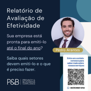 Quais setores devem emitir Relatório de Avaliação de Efetividade até o final do ano?