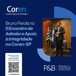 Bruno Ferola no II Encontro de Adesão e Apoio à Integridade no Coren-SP